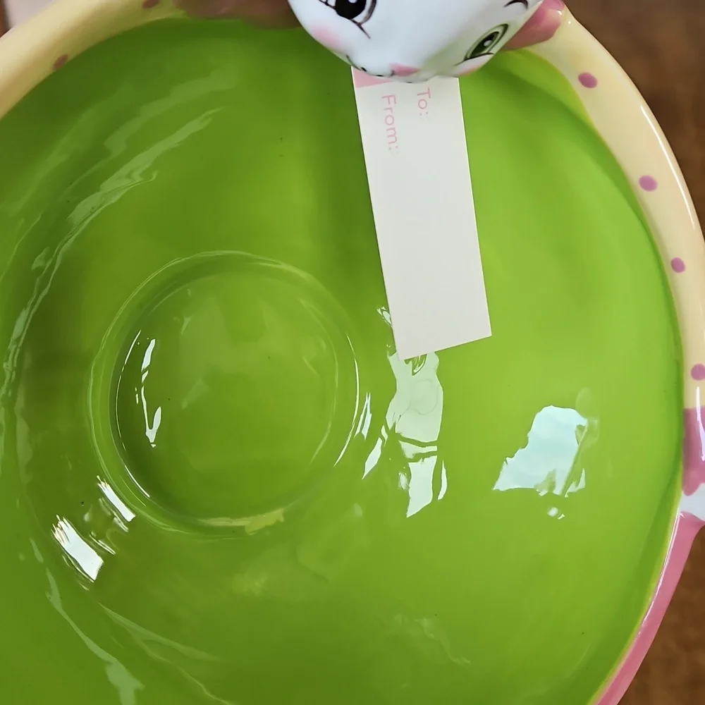 NWT Johanna Parker Carnival Cottage Easter Bunny Bowl